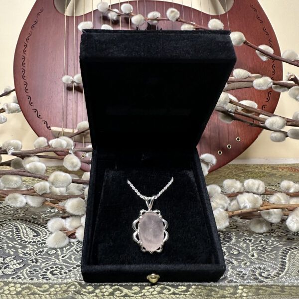 3rd Lunar Mansion: All Good Things - Lapis Lazuli & Rose Quartz Pendant Talismans - Image 2