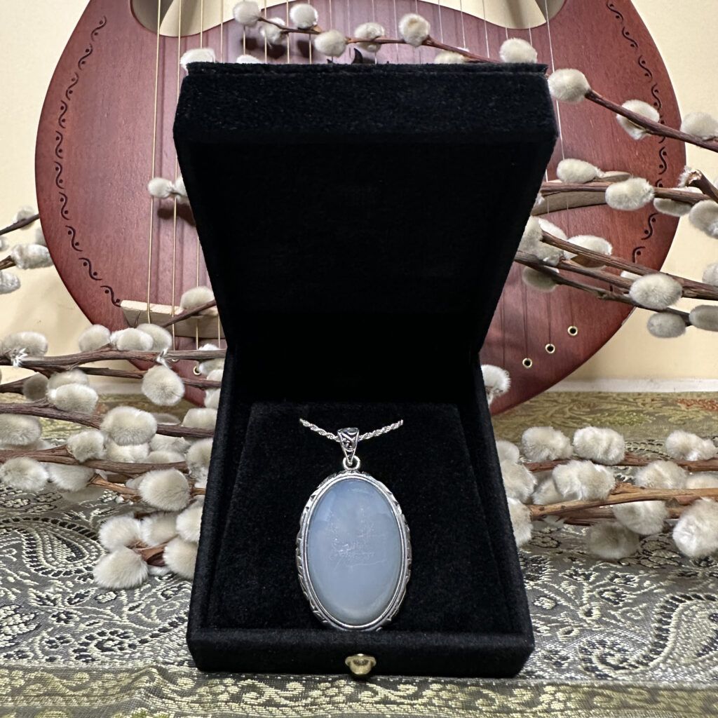 Fixed Star Deneb Algedi: Security & Order - Chalcedony Pendant Talisman