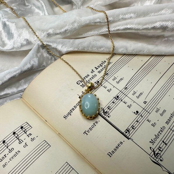 Sun in Leo - Radiant Beloved: Chrysoprase Pendant - Image 2