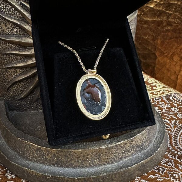 Sun in Capricorn III Decan: Terra's Throne - Bloodstone Pendant Talismans - Image 3