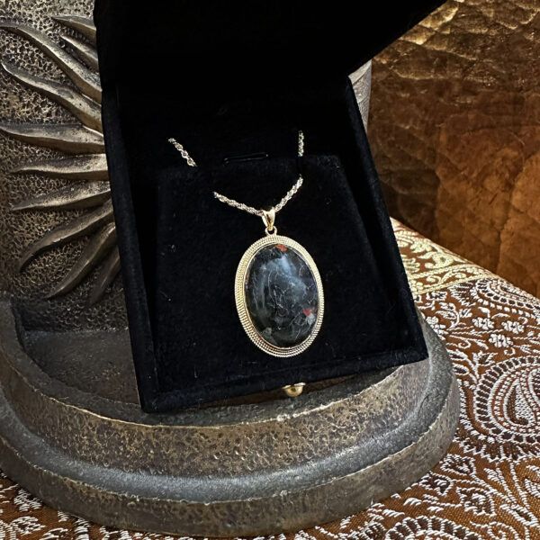 Sun in Capricorn III Decan: Terra's Throne - Bloodstone Pendant Talismans - Image 2