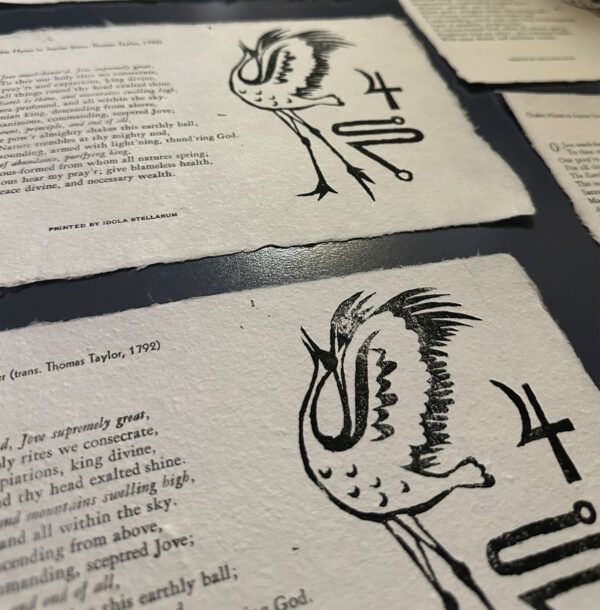 Jupiter in Cancer Talismanic Letterpress & Linocut Prints - Image 4