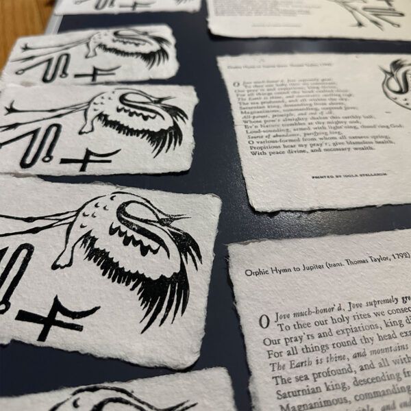 Jupiter in Cancer Talismanic Letterpress & Linocut Prints - Image 5