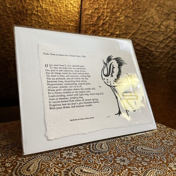 Jupiter in Cancer Talismanic Letterpress & Linocut Prints - Image 2