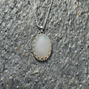 Fixed Star Deneb Algedi: Structure - Chalcedony Pendant Talisman